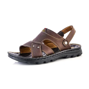 

size gladiator rubber plage comfort genuine luxury samool leather on s sandals summer casual roman para slippers footwear men