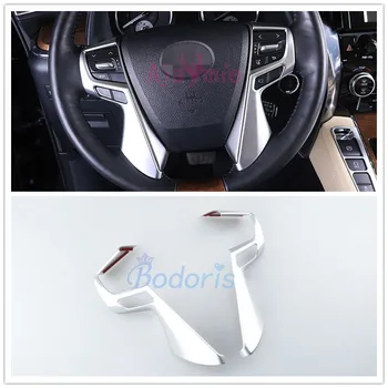 

Chrome Car Styling Interior Steering Wheel Trim Garnish Overlay Panel For Toyota Alphard VELLFIRE 30 2016-2019 Accessories