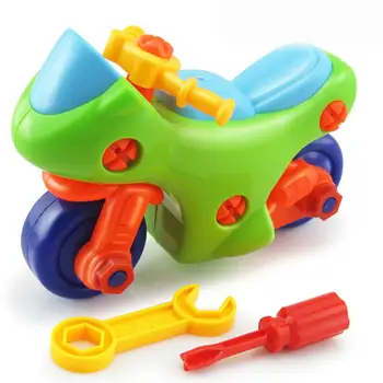 

Kuulee Simulation Car Children Puzzle Simulation Motorcycle Disassemble Toy plastic DIY Plastic Toy Set