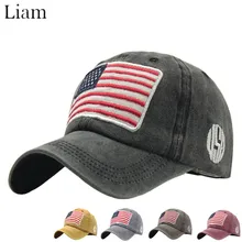 Кепка с американским флагом, бейсбольная кепка USACotton, мужская летняя уличная Кепка с эффектом потертости, Женская кепка, хлопковая уличная одежда, Czapka Zimowa