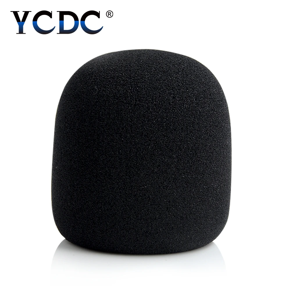 2 uds. Micrófono de mano negro para escenario, cubierta de espuma para micrófono, tapa de esponja suave PARA Karaoke DJ contra la interferencia del viento