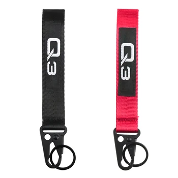 

Universal Ribbon Webbing Car key ring Nylon Webbing Keychain with hawk buckle key ring for AUDI Q3 A3 A4 A5 A7 car Accessories