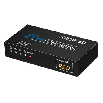 

HW-HD104E HDMI Splitter 1x4 HD 1080p Video HDMI Switcher 1 in 4 out EU Plug