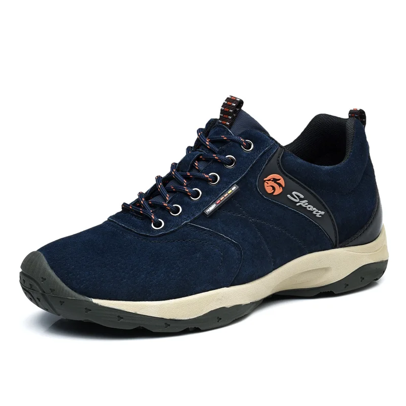 

Genuine Leather Men's Sneakers Waterproof Leather Hiking Shoes Autumn Winter Outdoor Climbing Sports Shoes Trekking Trainers