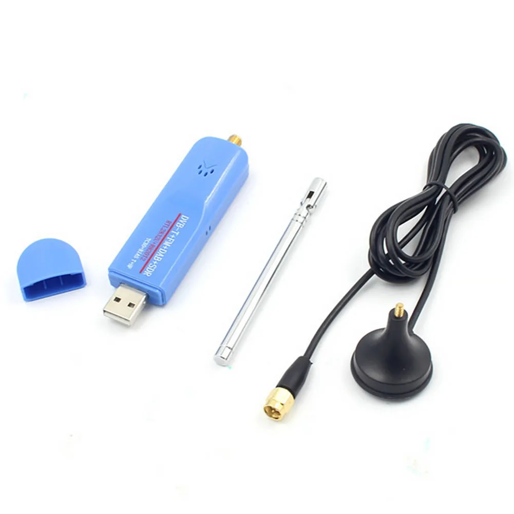 Мини-приемник набор Dongle видео ТВ-палка антенна короткая волна SDR RTL-SDR DVB-T FM RTL2832U цифровой USB поддержка тюнер оборудование