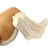 Calcetines de malla de algodón transpirables para bebés, medias de tubo medio para recién nacidos, calcetines de estilo español hasta la rodilla, 3/4 ► Foto 3/6