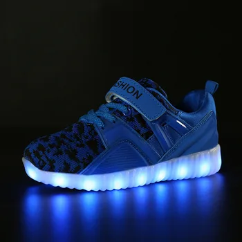 

Kids Sport Shoes Fashion Led Luminous Shoes Children Boys Sneakers Colored Girls Boys Student Party Shoes SD123
