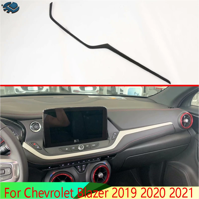 Аксессуары для автомобилей Chevrolet Blazer 2019-2021 центральная консоль из углеродного
