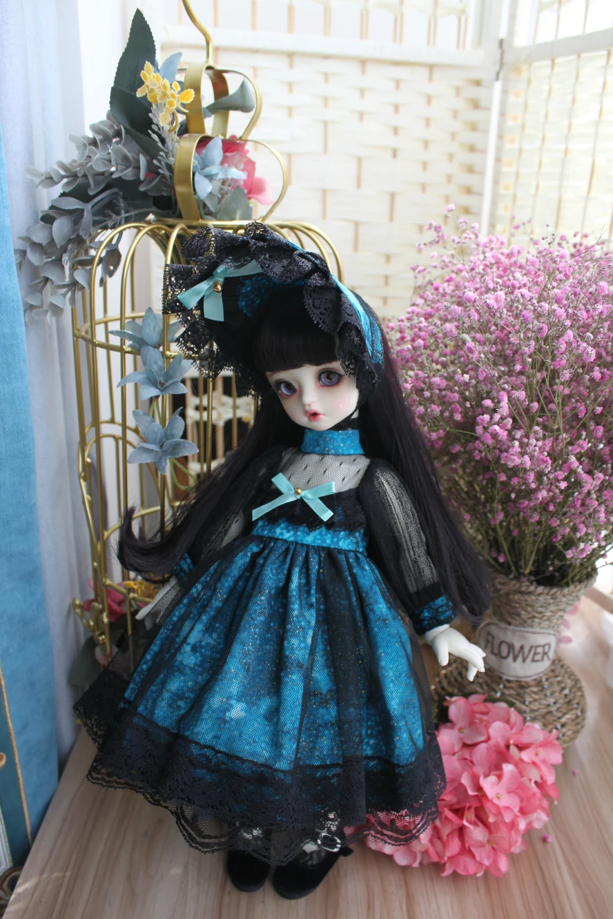 1/4 1/6 BJD SD кукольные ткани Сладкая Лолита платье для 1/3 1/4 тонкий bjd кукольная одежда