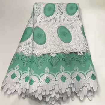 

WHITE AND BLUE african lace fabric 2020 high quality lace french mesh fabric with stones nigerian swiss lace fabrics for dress