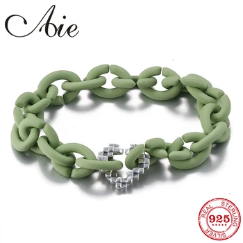 

Stripe Bead Women mens bracelets Fashion European Charm Pale Green Hard Rubber Wristband Bracelet Jewelry