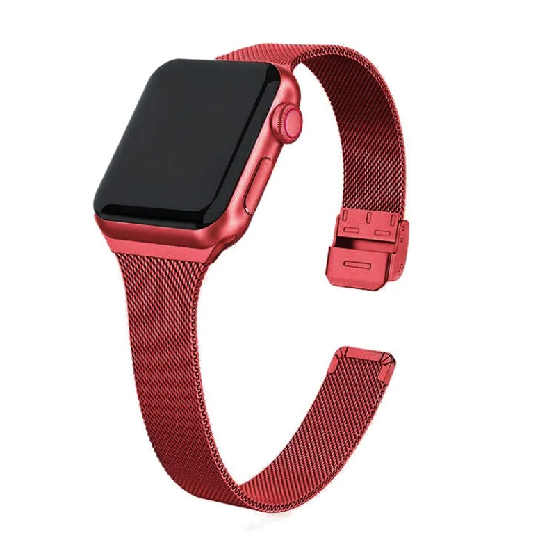 Металлический браслет для Apple Watch Band 44 мм 40 42 38 41 45 женский ремешок из нержавеющей