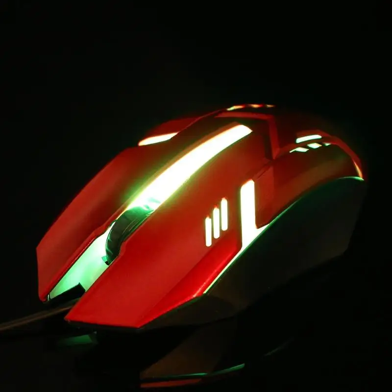 X7 USB Проводная мышь 1200 dpi светодиодный оптическая эргономичная игровая мышь 3 кнопки компьютерные геймерские мыши с подсветкой для ноутбуков