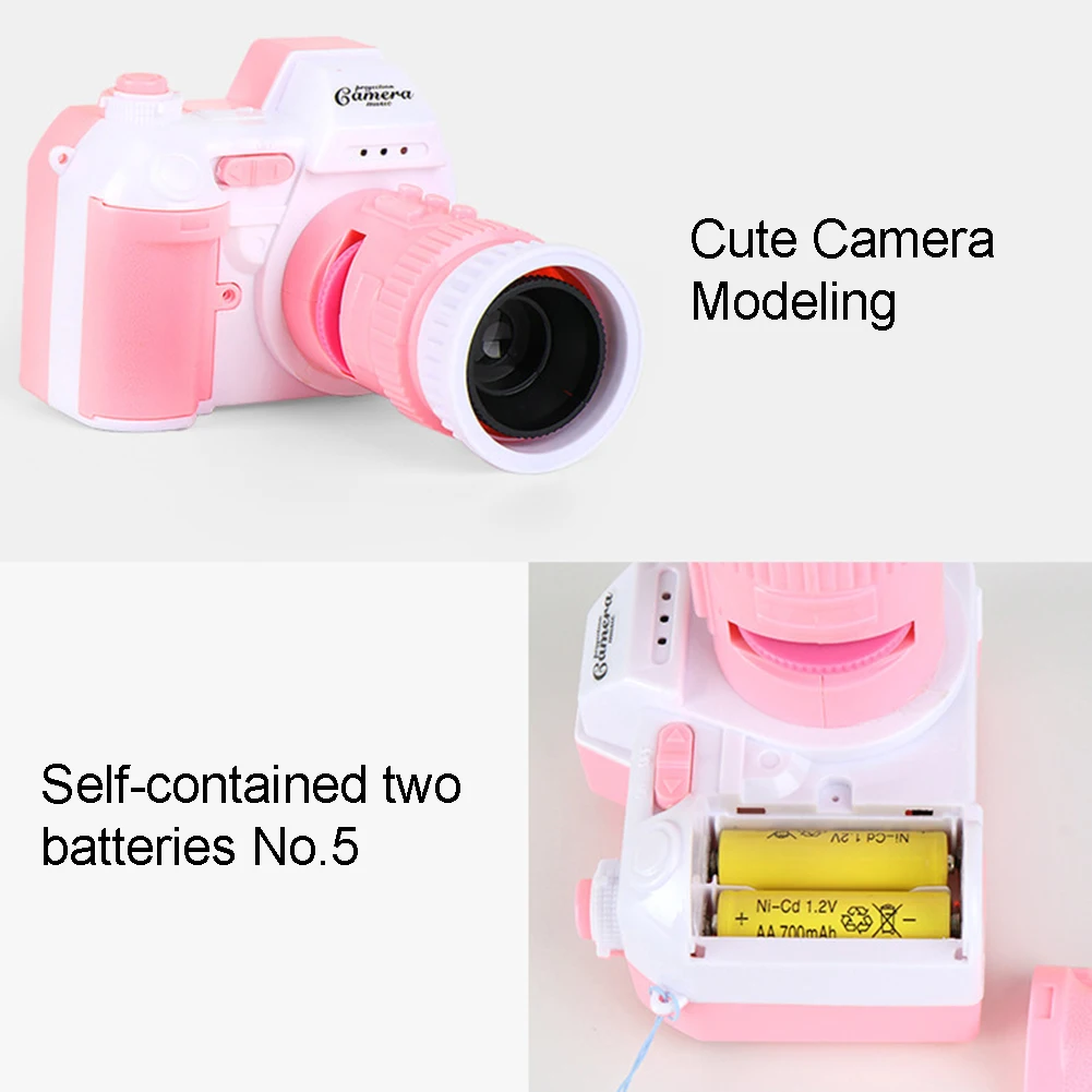 Моделирование камеры Свет Проекция с светодиодный звук видеокамера цифровая фотокамера Дети Развивающие игрушки для детей