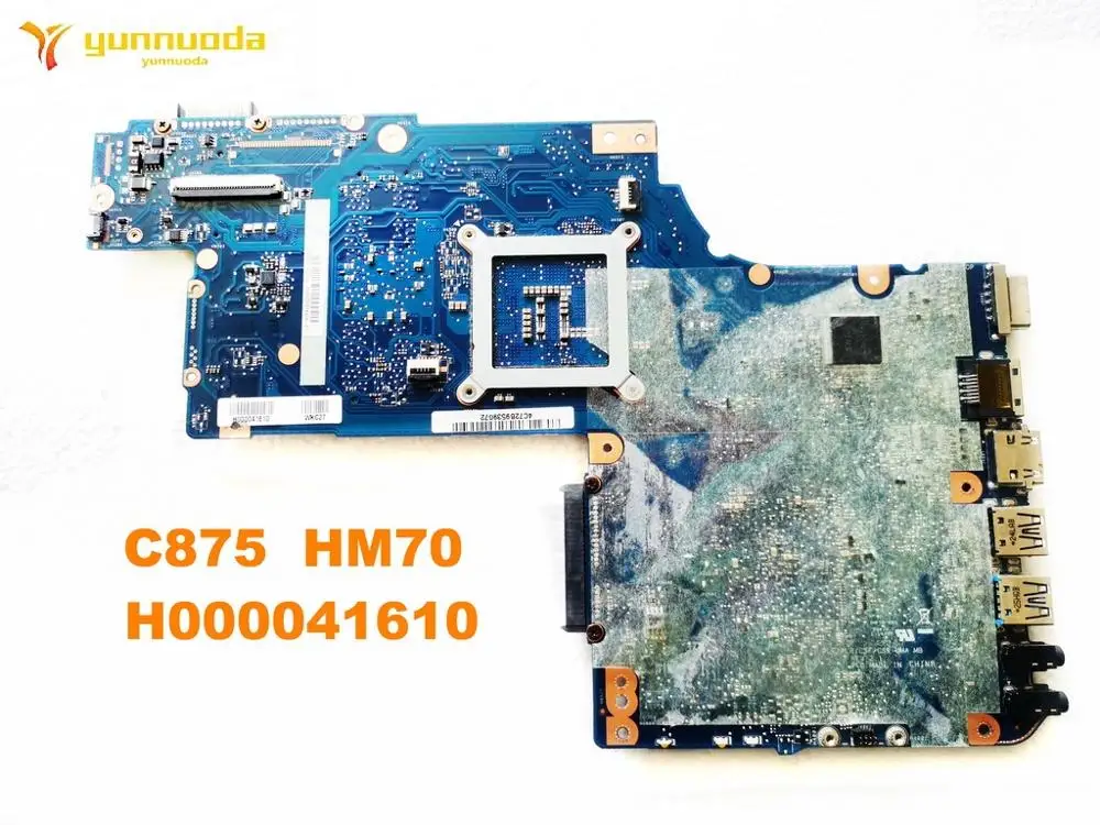 Оригинальная материнская плата для ноутбука Toshiba C875 HM70 H000041610 протестирована