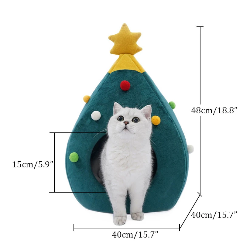 RFWCAK кошка кровать Рождество кошка дом Cuter подстилка для кошачьего наполнителя теплая пещера спальная клетка Рождество Каттен Mand кролик морская свинья домашние товары для домашних животных