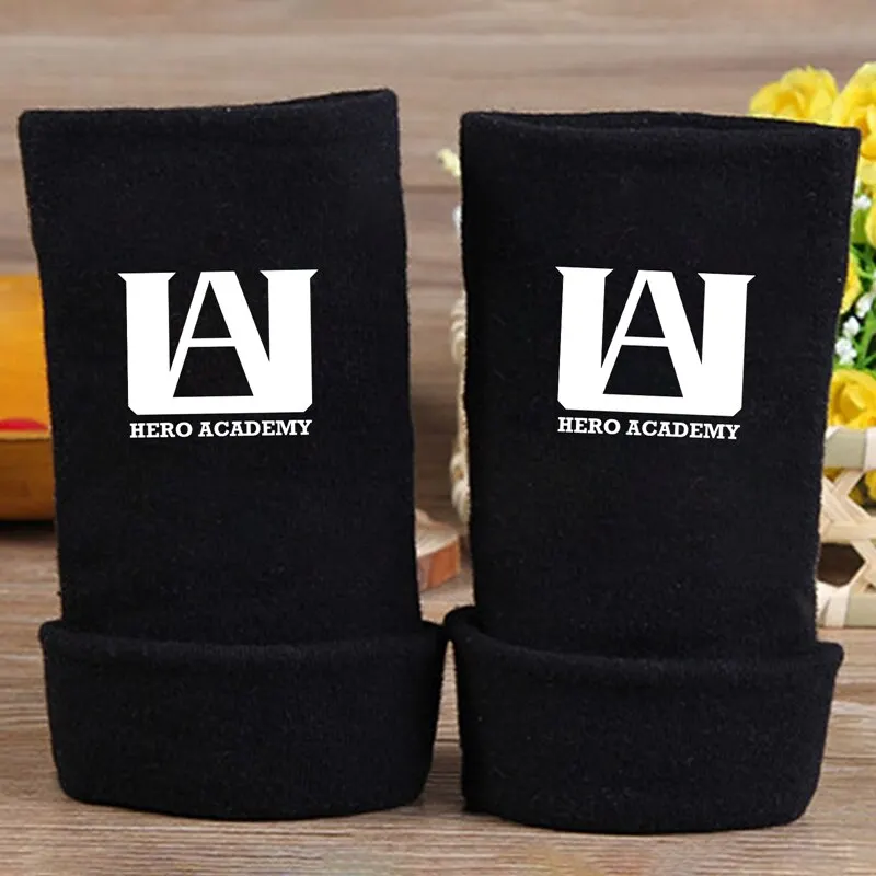 1 Pair Anime My Hero Academia Finger Cotton Knitting Wrist Gloves Mitten Lovers Anime Accessories Dropshipping In Stock best winter gloves for men