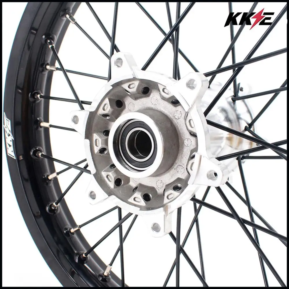 Заднее литье колес KKE 2 15*18 для EXC EXCF 125 150 200 250 300 350 450 500 2003 2021 черный обод спиц|Колеса|