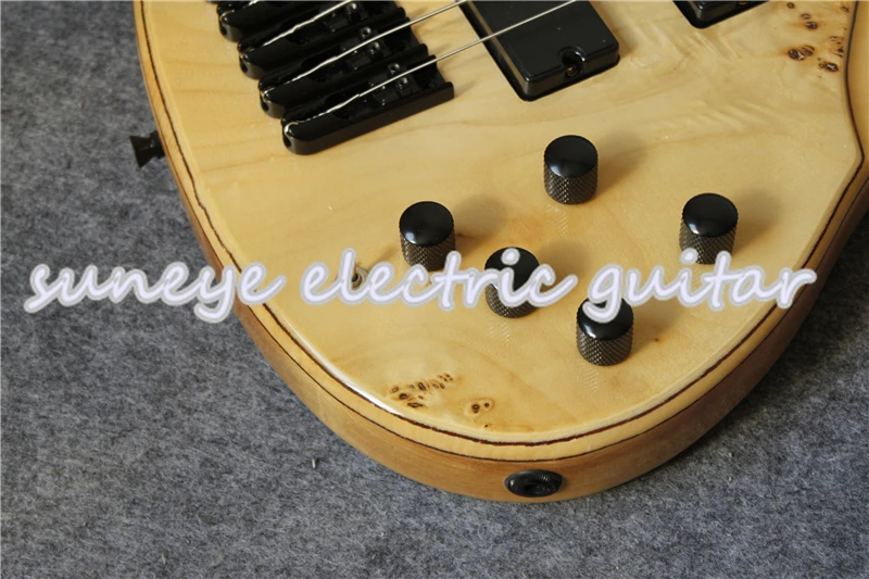 Новое поступление deOlivera 5 струны электрогитары Гитара из натурального дерева поворачивается лицевая отделка бас 5 струн для продажи