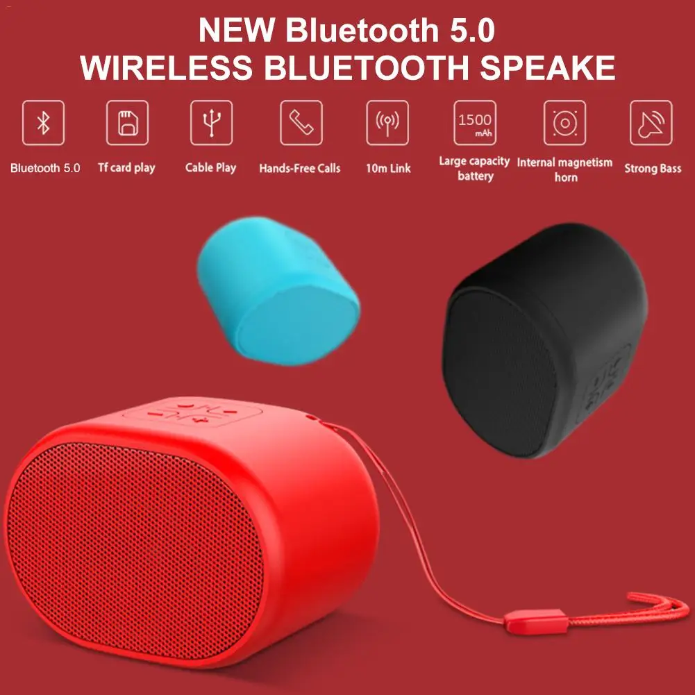 B62 Bluetooth Speaker TWS Couplet Subwoofer with TF Card Wireless Bluetooth Portable with Mic Handsfree HIFI Subwoofer AUX