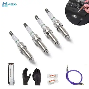 

4 Pcs OE:90919-01253 Combination Spark Plug Disassembly Tool + 14mm Sleeve Ground wire For Toyota Lexus / Camry / RAV4