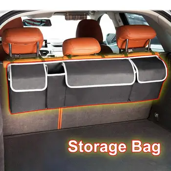 

portable Large Capacity Universal Auto Car Trunk Organizer Rear Back Seat Storage Bag Foldable design Multi-Pocket container