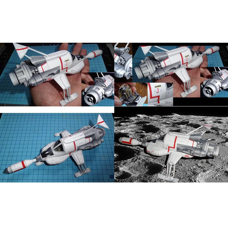 Fine UFO Intercropped Lunar Spacecraft 3D Paper Model DIY T *BACA Details about   1x Ultra 