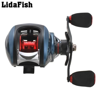 

LidaFish high speed 17 + 1BB left and right hands Metal Spool rock sea Baitcast Fishing wheel