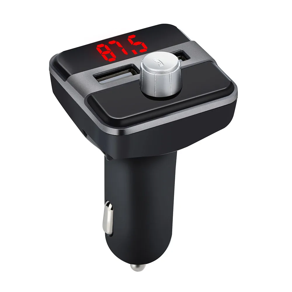 Беспроводной Bluetooth Автомобильный Mp3 плеер Fm передатчик аудио Радио Дистанционный пульт Lcd двойной Порты Usb Player громкой связи Бесплатный#0