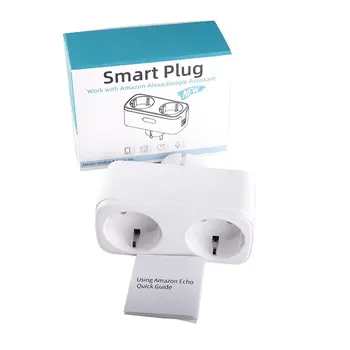 

Multi-Function Wifi Double Plug Smart Socket Mobile Phone Remote Control Socket Home Intelligent Socket