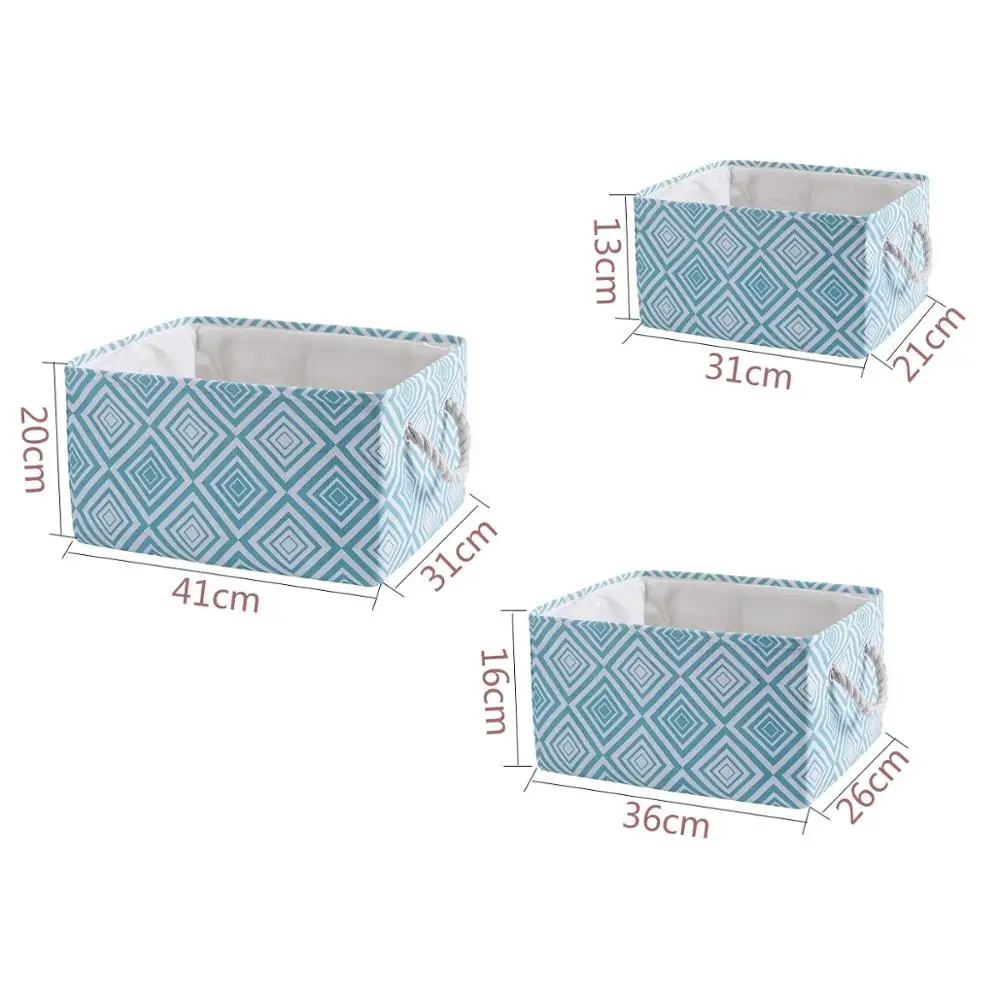 Tissu de rangement cube-panier à linge-jouet de stockage-pliable-rangement facile-tidy ro 