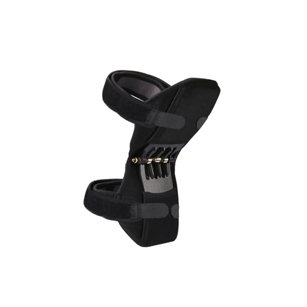 1Pcs Black 1 пара наколенников поддержка суставов дышащий нескользящий Электрический подъемник отскок Весна сила наколенники Фитнес Спортивная безопасность 3 цвета - Цвет: 1Pcs Black