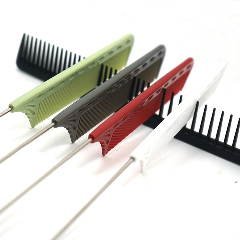 Highlight Combs Hair Salon Dye Comb For Home Salon Hair Styling Hairdressing Anti-static Fine-tooth Rat Tail Combs