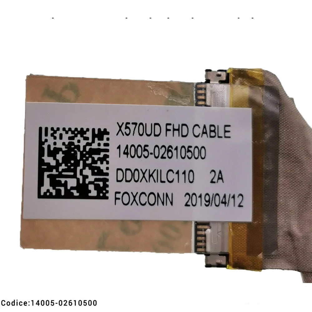 

LCD LVDS FHD Video Cable For Asus FX570 FX570D DD FX570U UD FX570Z ZD DD0XKILC110 notebook 14005-02610500 LCD 1920*1080 30 pins