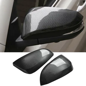 

Car Carbon Fiber Rearview Mirror Frame Cover Protection for Toyota RAV4 2014-2018
