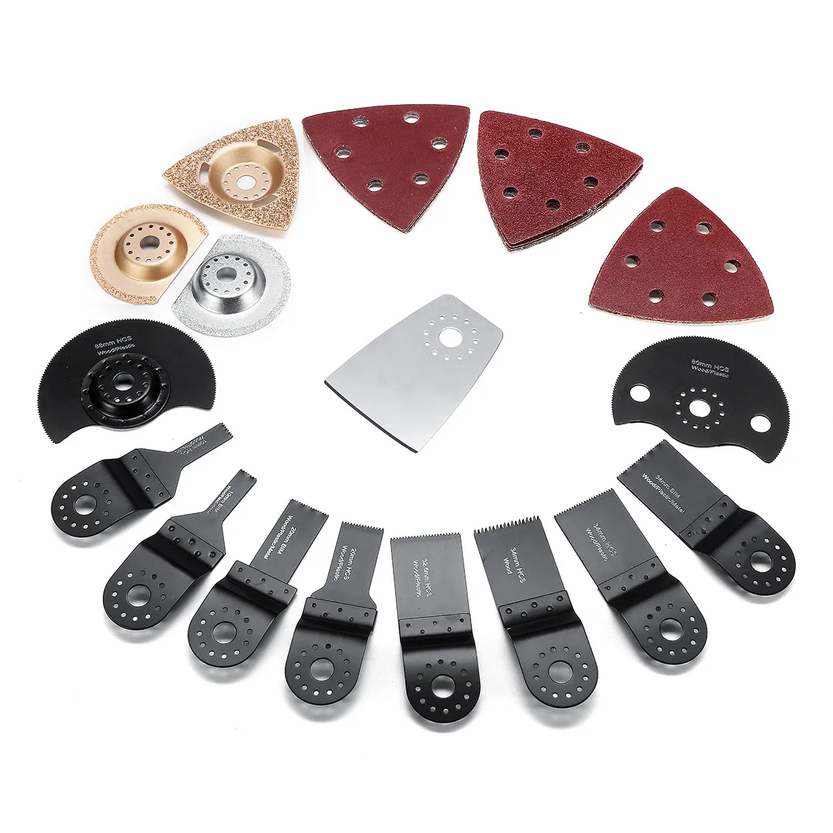 

29PCS Multi-function Trimming Tool Woodworking Power Tools Accessories Multi-Purpose Oscillating Tool