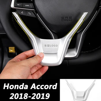 

For Honda Accord 10 10th 2018 2019 Steering Wheel Trim Cover Interior Mouldings Auto Decoration Car Styling Accessories