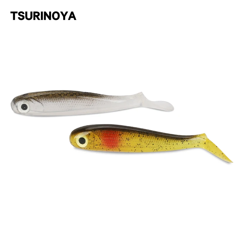TSURINOYA приманка для рыбной ловли с Т-образным хвостом 3D полые рыбы 4 шт. стабильные