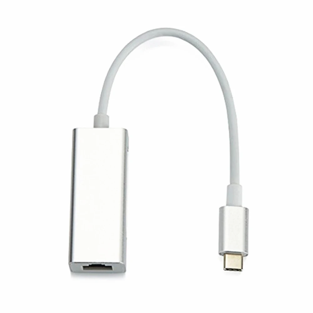 Офис тип-c к RJ45 Ethernet адаптер сетевой карты стабильные аксессуары портативный для настольного ПК компьютера алюминиевый сплав проводной