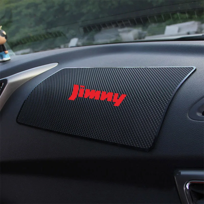 Купите один получите один бесплатный Черный Автомобильный Противоскользящий коврик для Suzuki Jimny нескользящий коврик держатель сотовых телефонов gps автомобильный инструмент для интерьера
