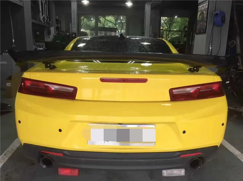 

Car Accessories Carbon Fiber Rear Trunk Lip Roof Spoiler Wing Decoration Fit For Chevrolet Camaro 2016 2017 2018