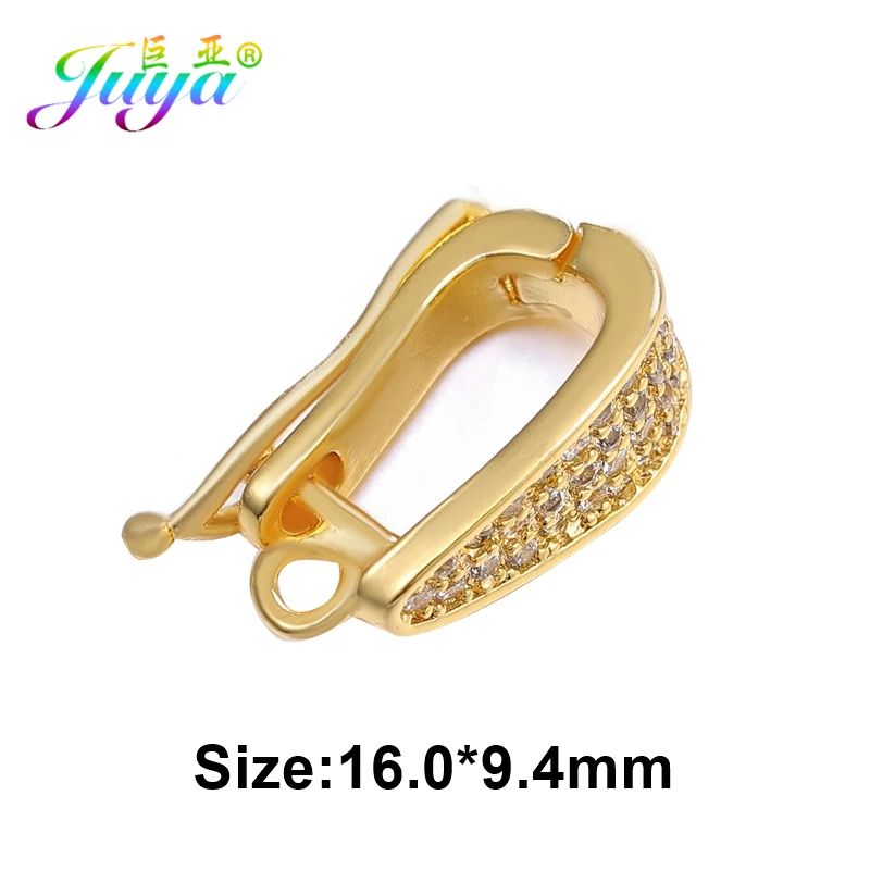 Juya Micro Pave Циркон полый цветок квадратный разъем Подвески Аксессуары для женщин Мода Жемчуг материал для изготовления ювелирных изделий - Цвет: Gold