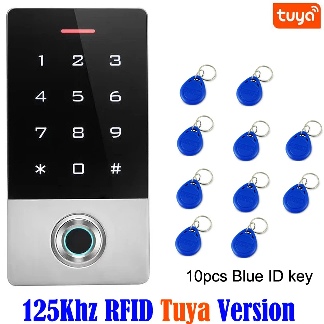 keypad outdoor IP68 Waterproof WIFI Tuya APP Biometric Fingerprint Access Controller Metal RFID Card Standalone Door Access Control System magnetic door lock with keypad Access Control Systems