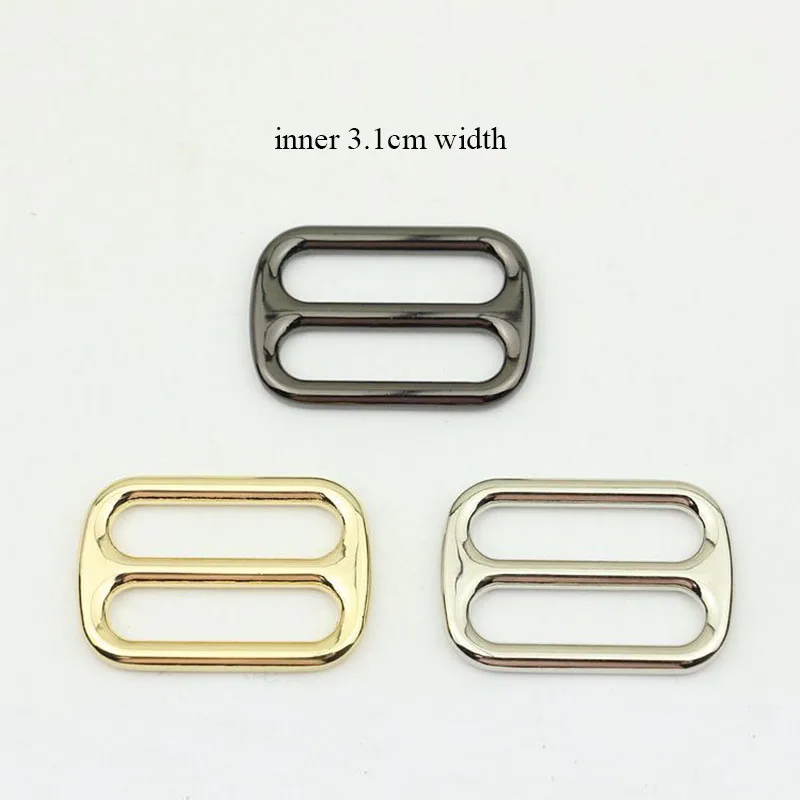 

20pcs 31mm High Quality Metal Slider Buckles DIY Bags Strap Bar Adjust Buckle Dog Collar Belt Sewing Hardware Accessories