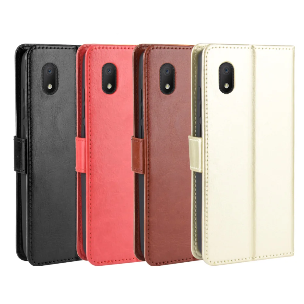 HualuBro Cover A Libro In PU Pelle Per Alcatel 1SE 2020 – Custodia Portafoglio Con Slot Carte, Tasca E Funzione Stand (Rosso)