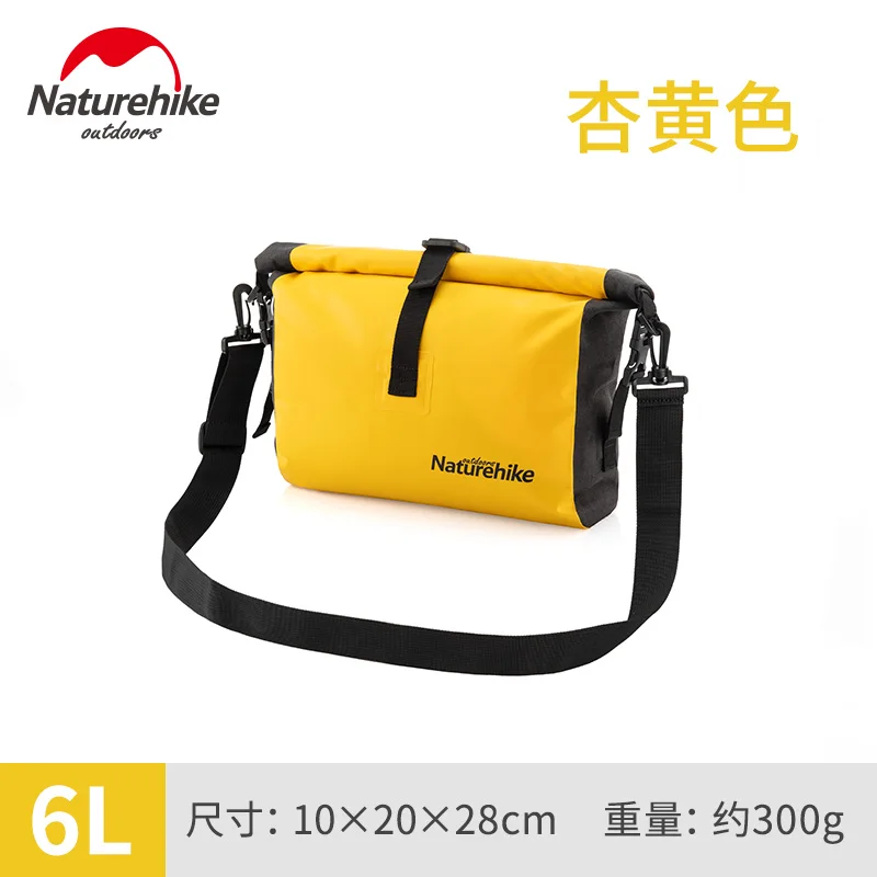 6L Yellow Naturehike, уличная водонепроницаемая сумка, туристическая, на одно плечо, косая сумка, Пляжное, праздничное отделение для сухого и мокрого, водонепроницаемая сумка - Цвет: 6L Yellow