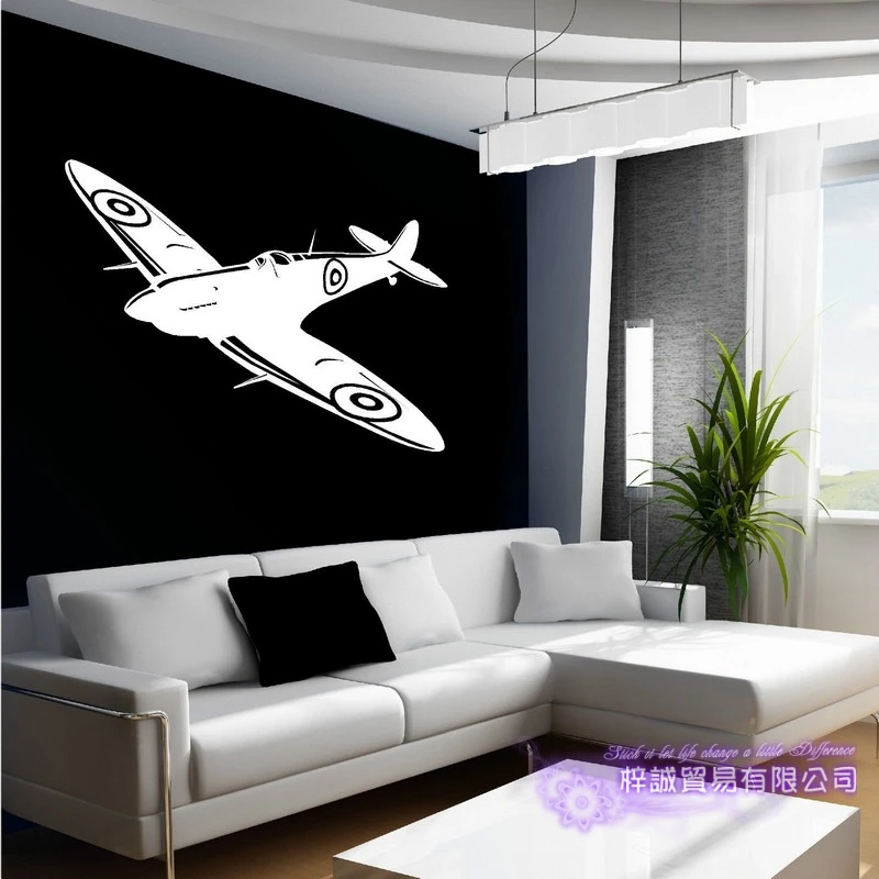 Airplane Sticker Vehicle Decal Classic Aircraft Posters Vinyl Wall Decals Aeroplane Parede Decor Mural Airplane Sticker