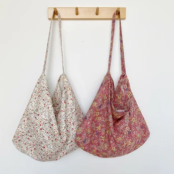 

2020 Summer New Middle Women Tote Bag Preppy Style Female Printed Shopping Bag Ladies Shoulder Bag Thin Fresh Korean Youth Bag