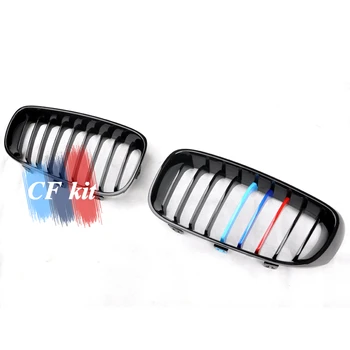 

CF Kit F34 Gloss M color Front Bumper Grille For BMW 3GT F34 Matt Black Racing Grill Car Styling