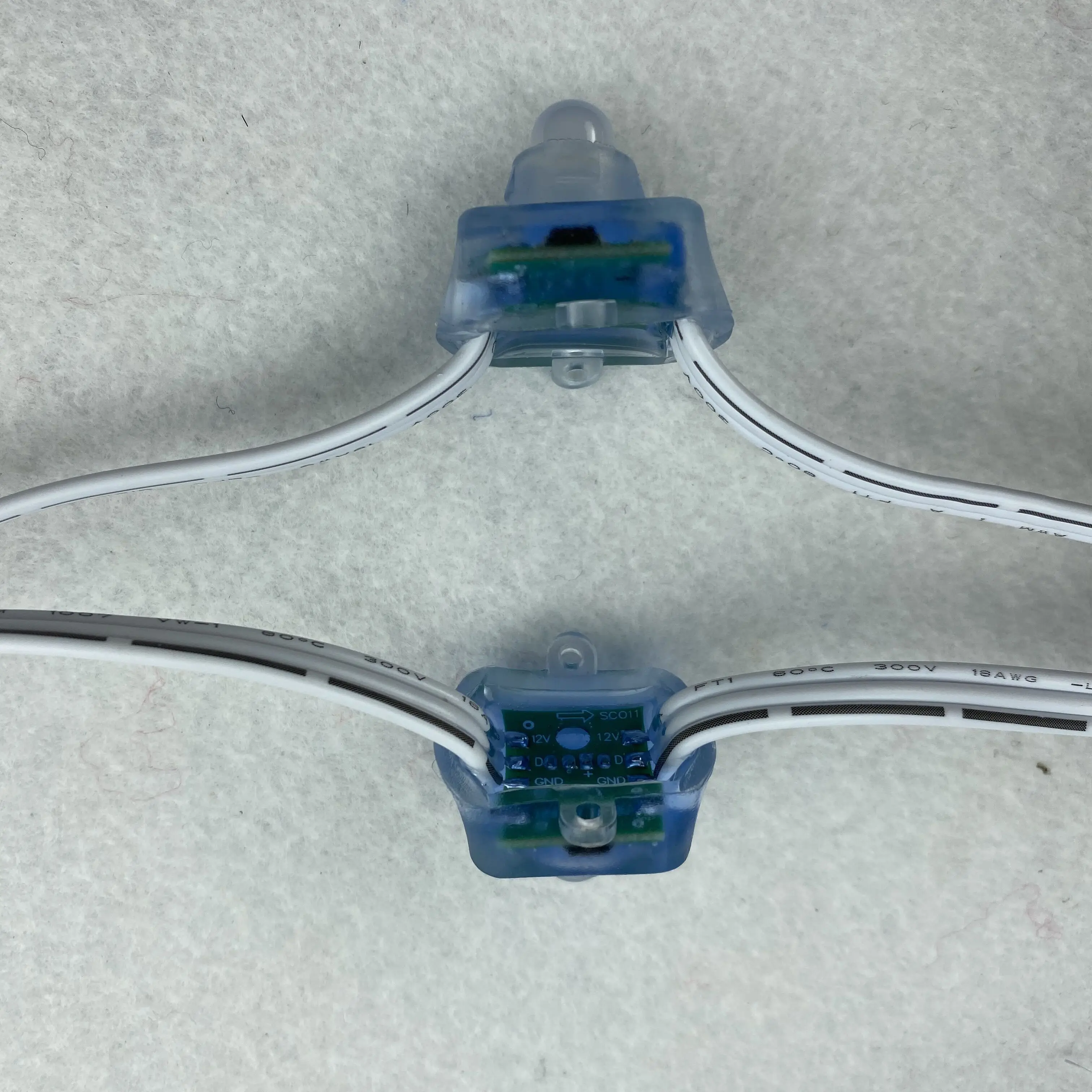 Падение напряжения резистора/DC12V/100 шт/strand/квадратный тип/RGB адресуемый 12 мм WS2811